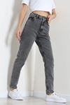 Kadın Mom Kot Pantolon Füme Model TV-91901