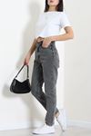 Kadın Mom Kot Pantolon Füme Model TV-91901