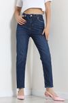 Kadın Mom Kot Pantolon Ortamavi Model TV-91745
