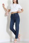 Kadın Mom Kot Pantolon Ortamavi Model TV-91745