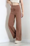 Kadın Selanik Beli Lastikli Pantolon Tarçın