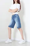 Kadın Denim Şort Mavi