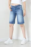 Kadın Denim Şort Mavi