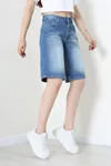 Kadın Denim Şort Mavi