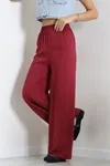Kadın Viskon Pantolon Bordo