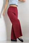 Kadın Viskon Pantolon Bordo
