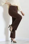 Kadın Zra Krep Zara Pantolon Kahve