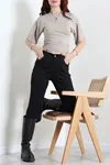 Kadın Dar Paça Kot Pantolon Siyah