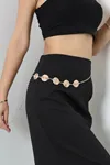 Kadın Spiral Desenli Zincir Kemer Gold