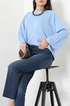 Kadın Modal Bisiklet Yaka Sweat Bebemavi