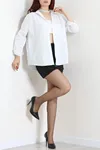 Kadın Oversize Poplin Gömlek Beyaz