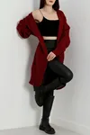 Kadın Triko Hırka Bordo