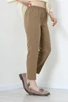 Kadın Dabıl Bağcıklı Pantolon Yağyeşili