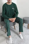 Süprem Ekose Erkek Pijama Takımı Zümrüt