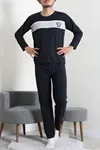 Süprem Baskılı Erkek Pijama Takımı Lacivert