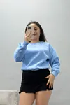 Kadın Bisiklet Yaka 3 İplik Sweat Bebemavi