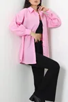 Kadın Taşlı Gömlek Pembe
