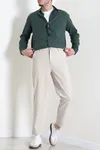 Gabardin Kumaş Erkek Gömlek Yeşil