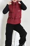 Kadın Şişme Yelek Bordo