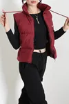 Kadın Şişme Yelek Bordo
