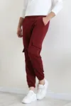 3 İplik Şardonsuz Erkek Eşofman Altı Bordo Model TV-97102