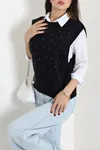 Kadın Triko Süveter Lacivert