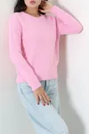 Kadın Triko Kazak Pembe