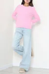 Kadın Triko Kazak Pembe