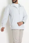 3 İplik Şardonsuz Dik Yaka Fermuarlı Erkek Sweat Boyalıgri