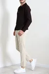 Fermuarlı Polo Yaka Erkek Triko Sweat Mürdüm
