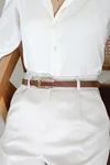 Metal Tokalı Kadın Kemer Taba