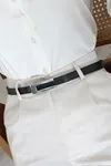 Metal Tokalı Kadın Kemer Siyahgümüş