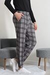 Süet Cepli Erkek Pijama Alt Gri