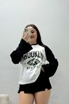 Kadın Reglan Kol Bisiklet Yaka Penye Sweat Ekrusiyah Model TV-98599