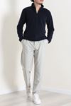 Yarım Fermuarlı Polar Erkek Sweat Lacivert