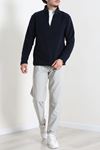 Yarım Fermuarlı Polar Erkek Sweat Lacivert