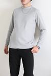 Selanik Yarım Boğazlı Erkek Sweat Gri