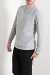 Selanik Yarım Boğazlı Erkek Sweat Gri
