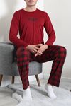 Milan Erkek Pijama Takımı Bordo