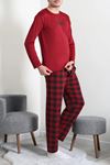 Milan Erkek Pijama Takımı Bordo