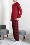 Milan Erkek Pijama Takımı Bordo