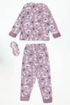 Çocuk 7-10 Yaş Welsoft Pijama Takımı Lila