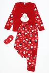 Welsoft Çocuk Pijama Takımı Kırmızıbeyaz