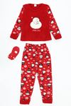 Welsoft Çocuk Pijama Takımı Kırmızıbeyaz