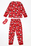 Welsoft Çocuk Pijama Takımı Kırmızıbeyaz