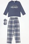 Çocuk 5-9 Yaş Milan Pijama Takımı Füme