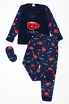Çocuk 7-10 Yaş Welsoft Pijama Takımı Lacivert