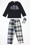Çocuk 5-9 Yaş Milan Pijama Takımı Siyah