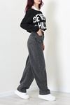 Kadın Baggy Kot Pantolon Füme