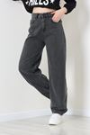 Kadın Baggy Kot Pantolon Füme